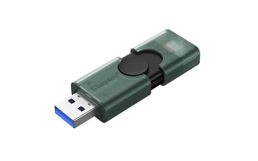 [FMEKINDTDEG2256] FLASH MEMORY KINGSTON 256GB DataTraveler DUO USB-A USB-C Tapa Deslizante