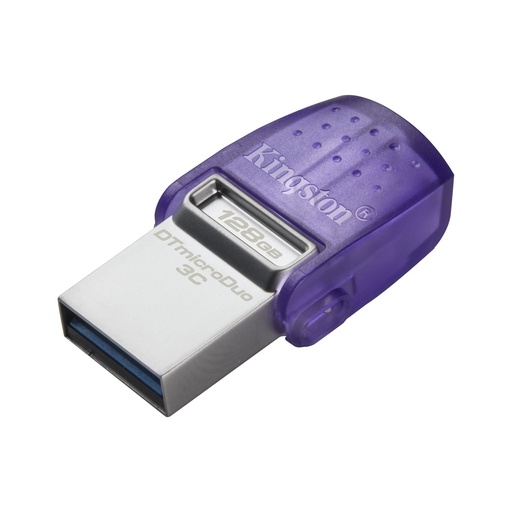 [FMEKINDTDUCG312] FLASH MEMORY KINGSTON 128GB DATA TRAVELER microDuo 3C TYPE-A - C PURPLE