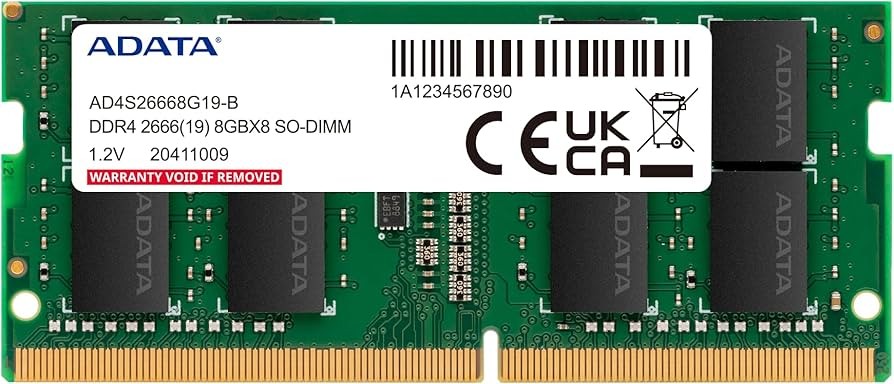DIMM ADATA SINGLE TRAY 8GB DDR4 2666MHZ