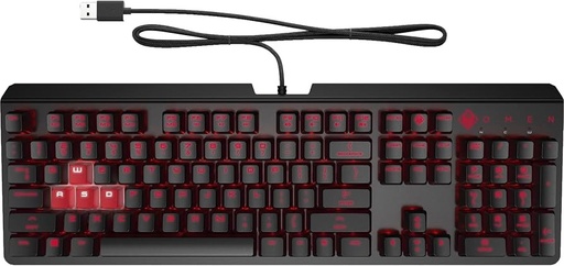 [KEYHPX6YW76AA] TECLADO OMEN BY HP ENCODER RED USB BLACK