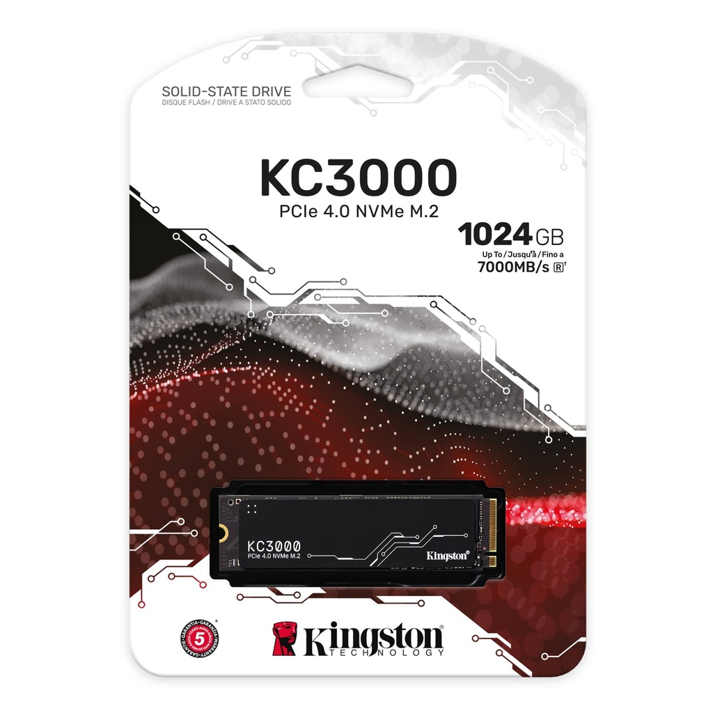 SOLID STATE DRIVE KINGSTON 1TB KC3000 M.2 NVME PCIE 4.0