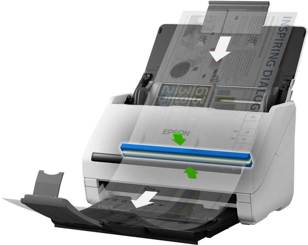SCANNER EPSON DS-770II 45 PPM-90 IPM. 600 DPI USB MODULO DE RED OPCIONAL ADF 100PAG