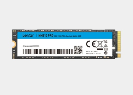 [S21-RNNNG] SSD/LEXAR NM610PRO M.2 2280 500G 0.5MS 3000MBS PCIE GEN3X4 NVME SSD
