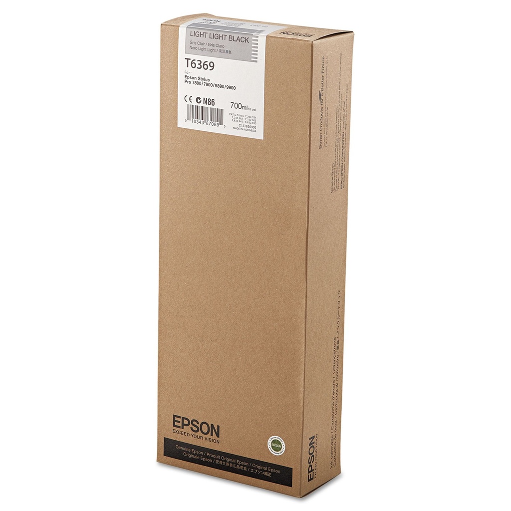 CARTUCHO EPSON T636900 STYLUS PRO 7900-9900-WT7900-7700-9700 LIGHT LIGHT NEGRO-700ML
