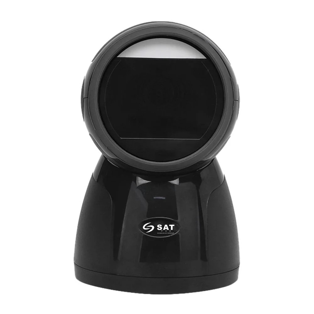 Lector de Codigo de Barras SAT AI8604 de Mesa 300 Scaneos 1D - 2D USB Negro