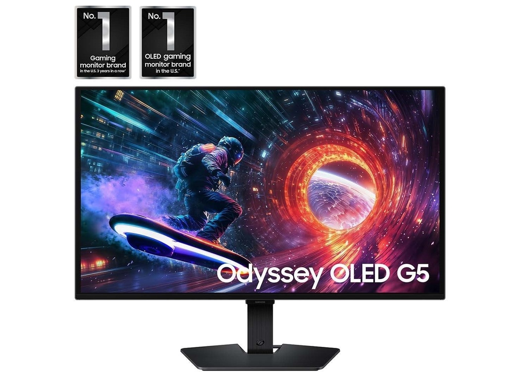 MONITOR SAMSUNG Odyssey G5 G50F 27Inch Gaming IPS QHD 1800Hz HDMI 1ms Black
