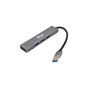 HUB Tengu T-304 USB 3.0 to 4Puertos USB 3.0 5Gbps Silver