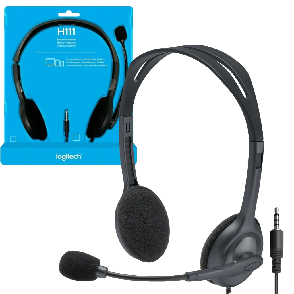 HEADSET LOGITECH H111 NEGRO ESTEREO MULTIDISPOSITIVO ALAMBRICO 3.5MM