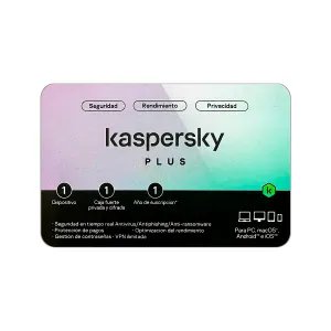[SOFKASGA0000100] ANTIVIRUS KASPERSKY PLUS - SEGURIDAD - RENDIMIENTO - PRIVACIDAD