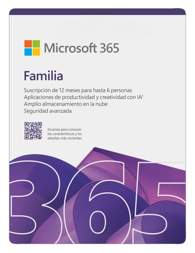 [TS-002052] M365 Family Subscr PK Lic 1YR Online LatAm ONLY ESD TO PRINT