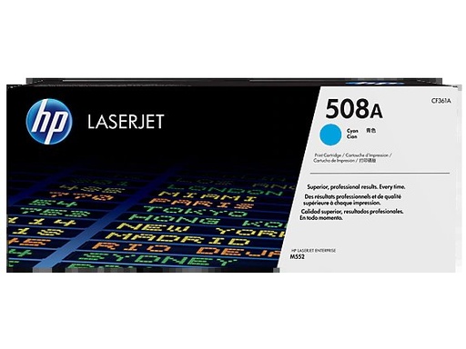 [S-CF361A] HP - Cartucho de Tóner LaserJet 508A Cyan