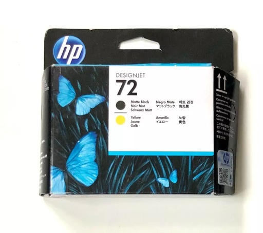 [S-C9384A] HP 72 MATTE BLACK / YELLOW PRINTHEAD