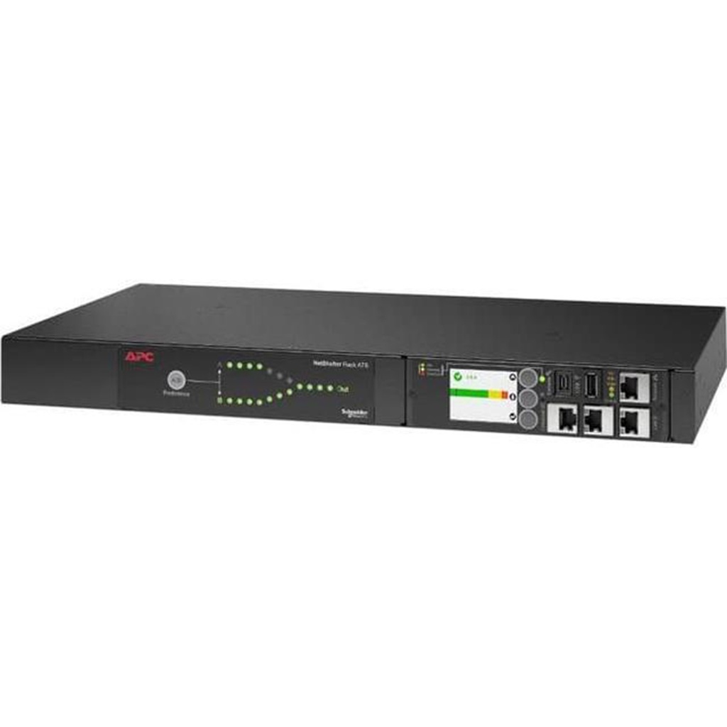 APC Rack ATS, 100/120V, 15A, 5-15 in, (10) 5-15R out