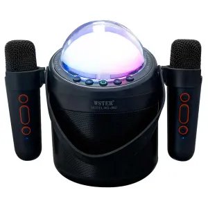 [PARXXX9831339DL] PARLANTE KAROKE DINAMIC LIGHT WIRELESS 2MIC WS-960