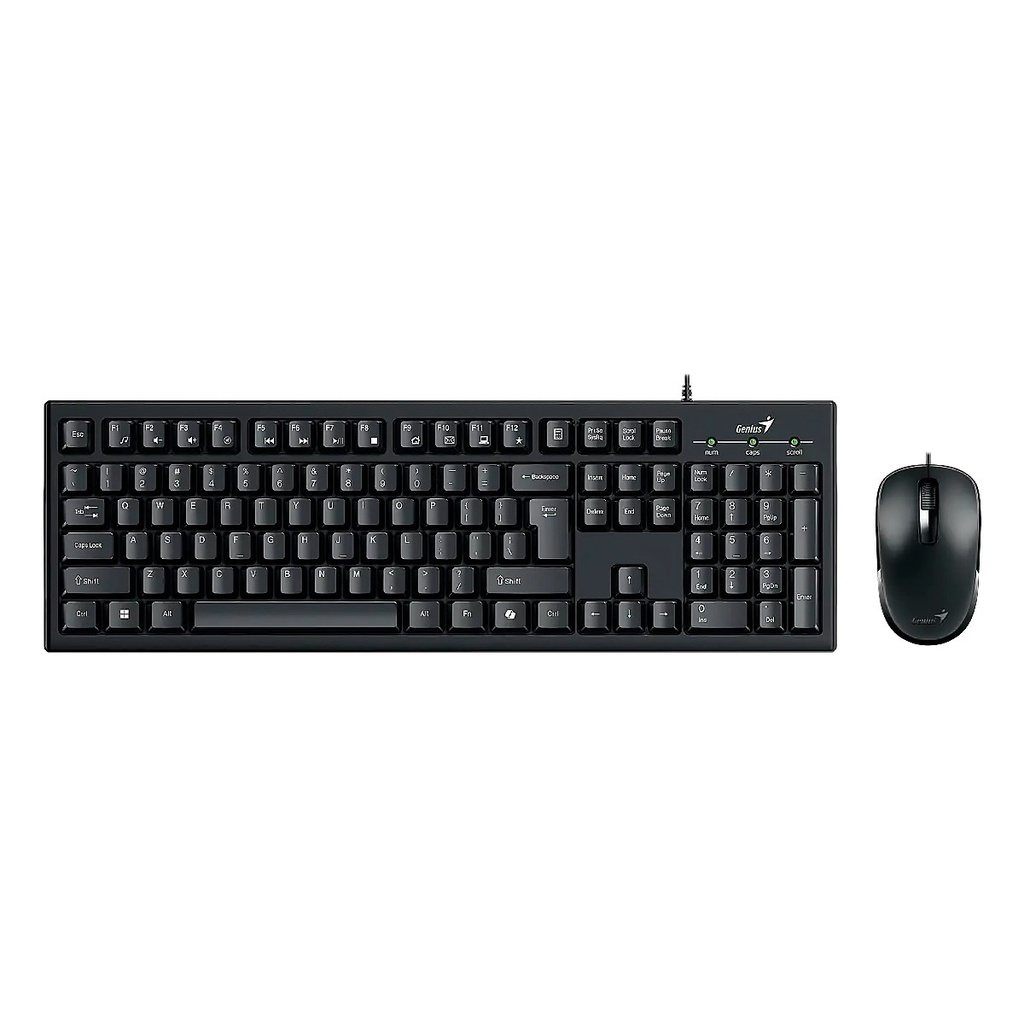 TECLADO GENIUS KM-100SE USB-MOUSE OPT. WIRED USB NEGRO SP
