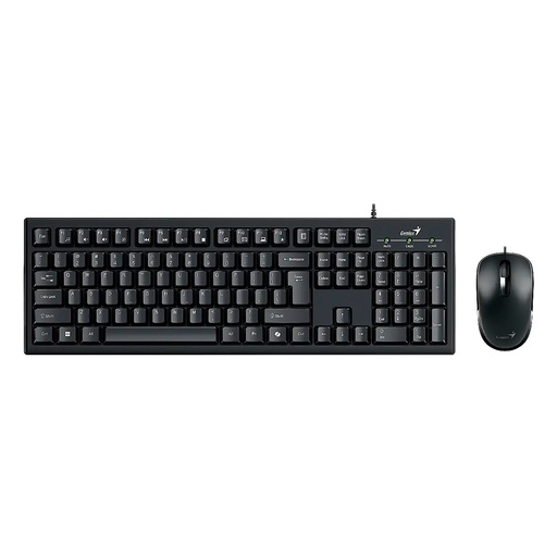 [TS-003292] TECLADO GENIUS KM-100SE USB-MOUSE OPT. WIRED USB NEGRO SP