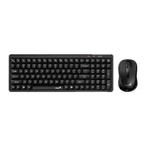 [KEYGENLMQ8100BK] TECLADO - MOUSE GENIUS LUXEMATE Q8100 WIRELESS USB SP BLACK