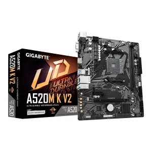 [MBOGIBA520MKV2] MBO GIGABYTE A520M K V2 AMD AM4 RYZEN 5000 2DDR4 D-SUB HDMI M.2 USB3.2 PCIE 3.0 MATX