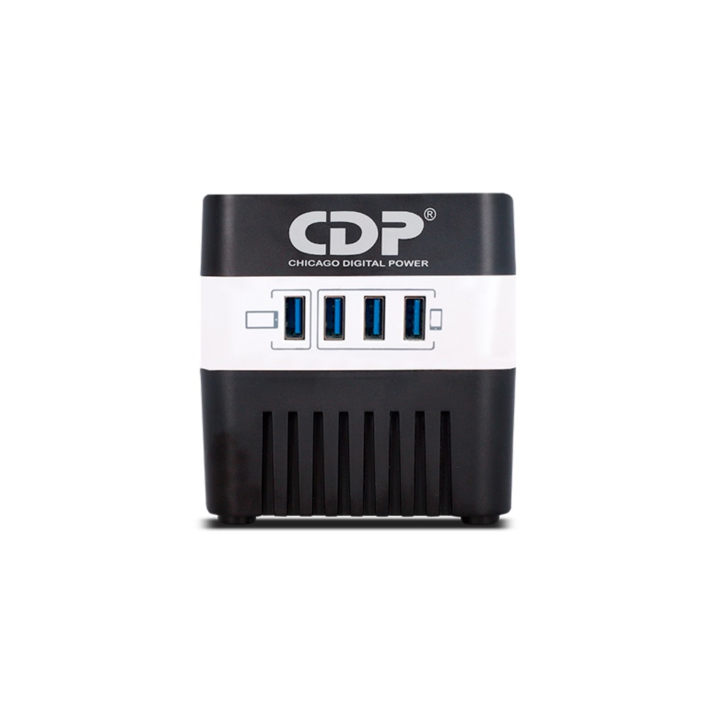 REGULADOR VOLTAJE CDP RU-AVR604 600VA / 300W / E/S:120V / S:(4)AVR+SUP DE PICOS / S:(4)USB 5V