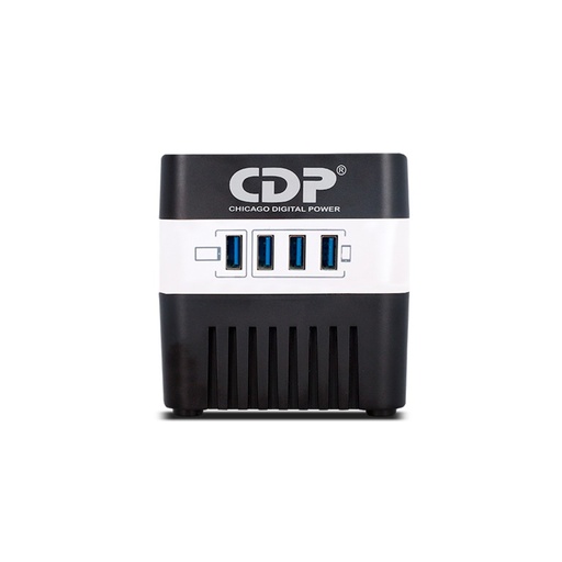 [RU-AVR604] REGULADOR VOLTAJE CDP RU-AVR604 600VA / 300W / E/S:120V / S:(4)AVR+SUP DE PICOS / S:(4)USB 5V