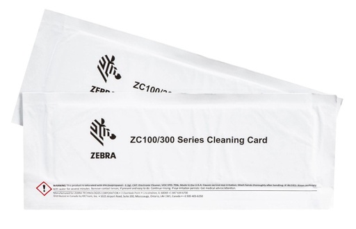 [105999-310-01] CONSUMIBLE ZEBRA KIT DE LIMPIEZA PARA IMPRESORAS ZC100/ZC300