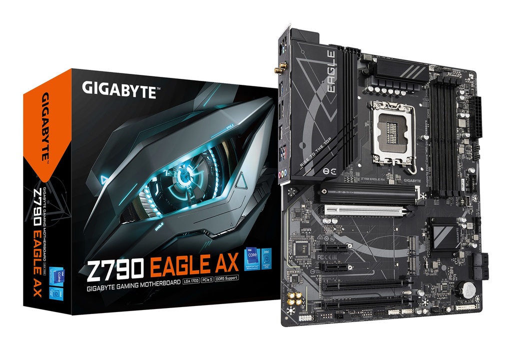 MBO GIGABYTE Z790 EAGLE AX 14va LGA-1700 4DDR5 WIFI BT HDMI DP 3M.2 USB-C PCIe5.0 ATX