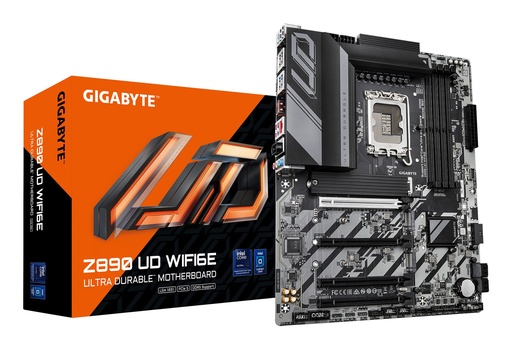 [TS-002124] MBO GIGABYTE Z890 UD WIFI6E Intel Core Ultra Series LGA1851 DDR5-6400 BT DP 8USB 3M.2 PCIe4.0 ATX