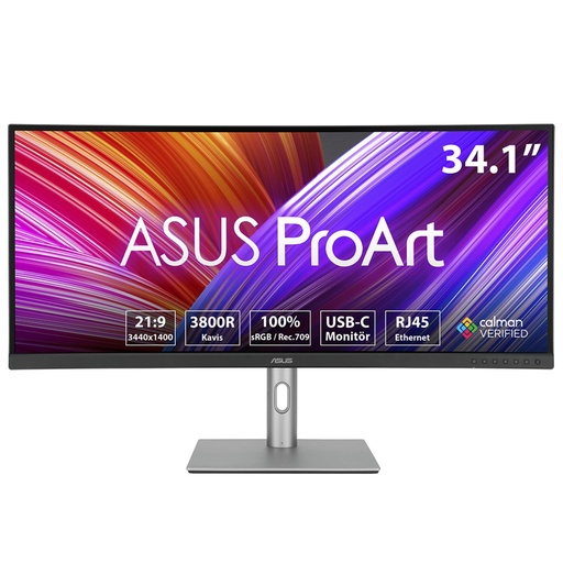[PA34VCNV] MONITOR ASUS/PA34VCNV MONITOR PROFESIONAL CURVED PROART 34 PULG IPS 3440X1440 USB-C RJ45 DPORT