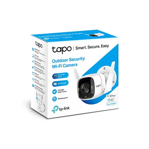 [TAPOC320] CAMARA TPLINK/TAPO C320WS /EXTERIOR / WIFI /VISION NOCTURNA A COLOR/256GB/ 2K /AUDIO BIDIRECCIONAL
