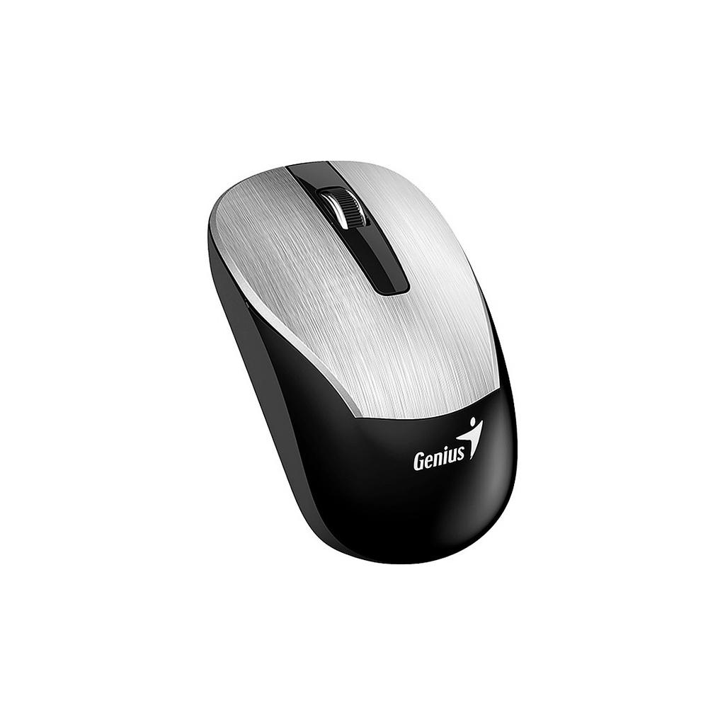 MOUSE GENIUS ECO-8015 WIRELESS BlueEye RECARGABLE SILVER