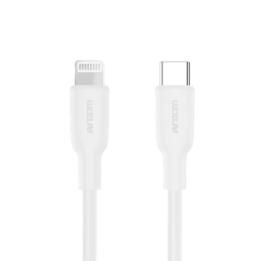 [TS-000360] CABLE ARGOM SILICOM TYPE-C TO LIGHTNING 30W 1.8MTS DURA FLEX WHITE