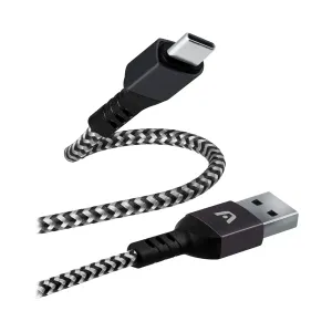 [CABARGCB-0025BK] CABLE ARGOM TYPE-C TO USB 2.0 NYLON BRAIDED DURA FORM BLACK