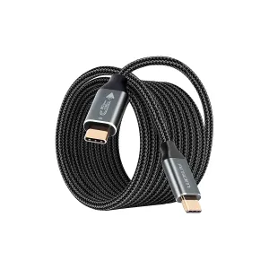 [CABARGCB-1401BK] CABLE ARGOM PD USB-C TO USB-C 100W FAST CHARGE - SYNC DURA MAX 1.8MT Black