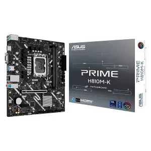 [MBOASUH810M-K] MBO ASUS PRIME H810M-K Intel Core Ultra LGA1851 2xDDR5 VGA HDMI M.2 9USB 2PCIe4.0 micro ATX