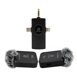 [MICTRIMICTM100] MICROFONO TRION TM100 Lavalier Wireless Black 2.4G 