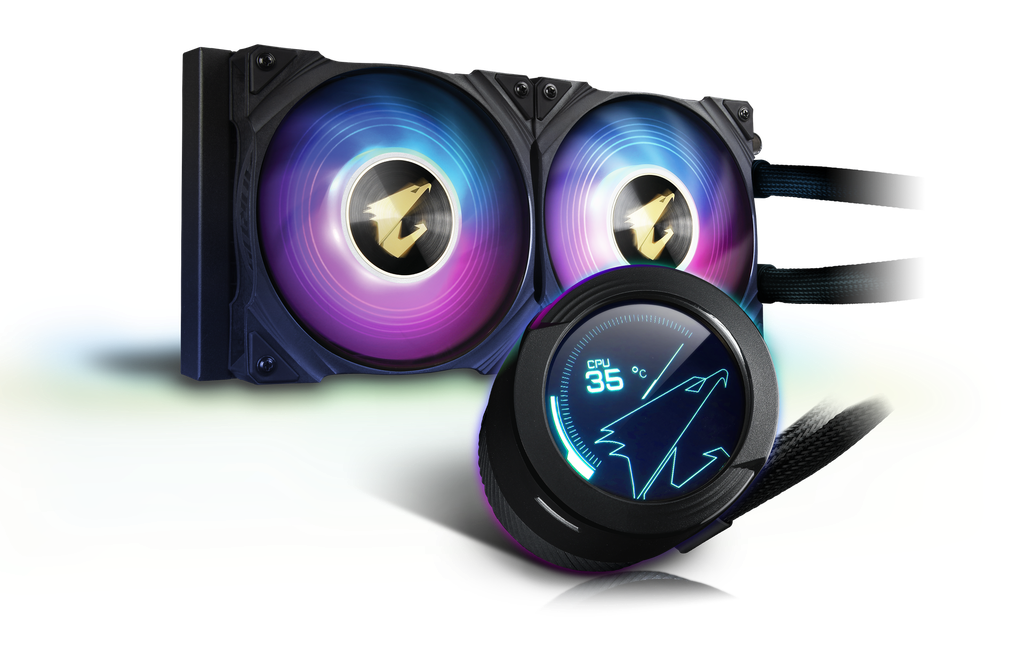 COOLER GIGABYTE AORUS WATERFORCE X II 240 2VEN FC-LCD INTEL 115X-1200-1700 AMD-TR4 AM5 AM4