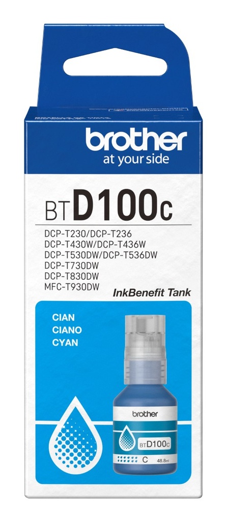 BROTHER UHY CYAN INK FOR MINI21HT