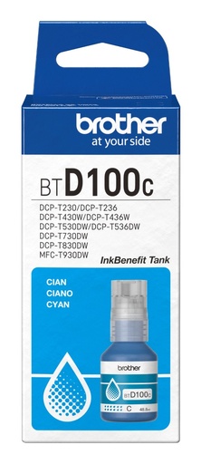 [BTD100CMEX] BROTHER UHY CYAN INK FOR MINI21HT