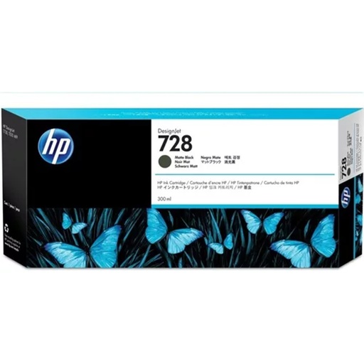 [S-F9J68A] HP 728 300-ml MATTE BLACK INK CRTG
