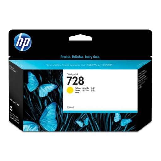 [S-F9J65A] HP 728 130-ml YELLOW INK CRTG