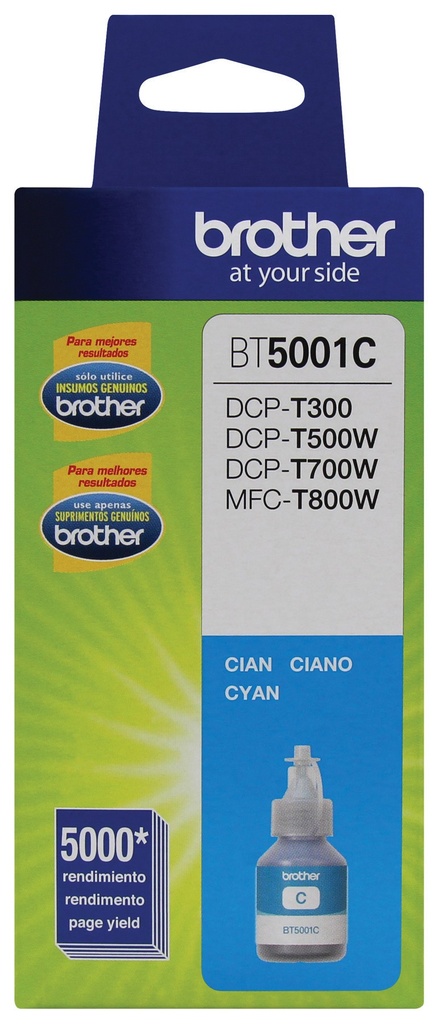 CONSUMIBLE BROTHER/CYAN BTD DCP-T300 T500W T700W/ MFC-T800W 5000 PAG BT5001C