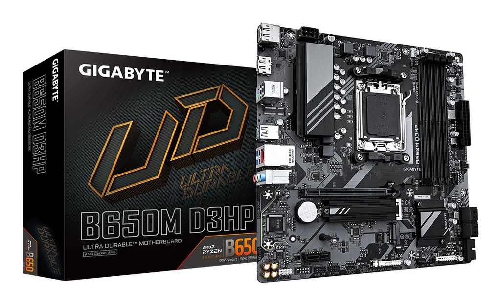 Gigabyte - B650M D3HP - Motherboard - Micro ATX - LGA1700 Socket - AMD B650