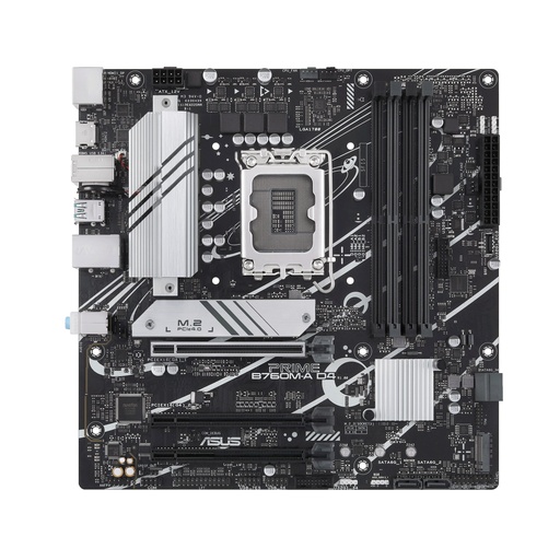 [PRIME B760M-A D4] ASUS PRIME B760M-A D4 - Placa base - micro ATX - Socket LGA1700 - B760 Chipset - USB 3.2 Gen 1, USB 3.2 Gen 2, USB-C 3.2