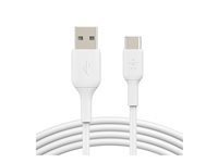 [CAB001bt2MWH] Belkin BoostCharge - Cable USB - 24 pin USB-C (M) a USB (M) - 2 m - blanco
