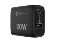 Klip Xtreme - Power converter / charger - 20 Watt - 24 pin USB-C - Cellular phone / Tablet - Wall