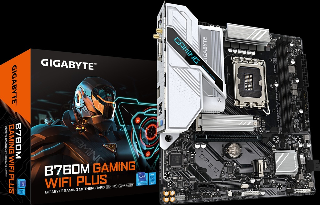 MAINBOARD GIGABYTE B760M GAMING WIFI PLUS LGA1700 12TH 13TH 14TH GEN DDR4 PCIE 4.0