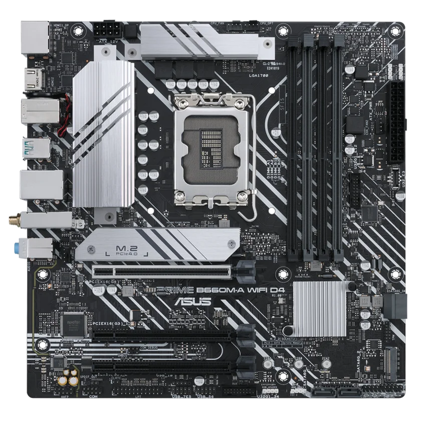 MBO ASUS PRIME B760M-A D4 13VA LGA1700 DDR4-5333 HDMI DP 2M.2 USB3.2 USB-C PCIE4.0 MATX