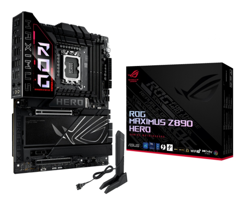MBO ASUS ROG MAXIMUS Z890 HERO Intel Core Ultra LGA1851 DDR5 WIFI HDMI 2TH 11USB 6m.2 PCIe5.0 ATX