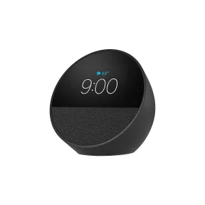 [PARAMZ268963422] PARLANTE AMAZON ECHO SPOT SMART ALARM CLOCK WITH VIBRANT SOUND AND ALEXA BLACK