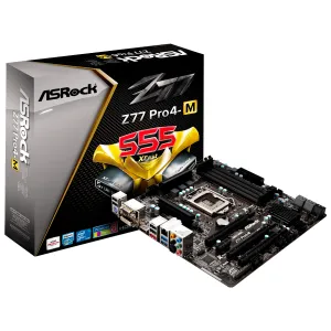 [MBOASRZ77PRO4-M] MBO ASRock Z77 PRO4-M LGA1155 DDR3 Micro ATX 